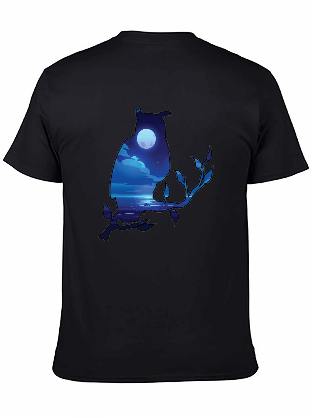Owl Moonscape Graphic Tee - Unique Design