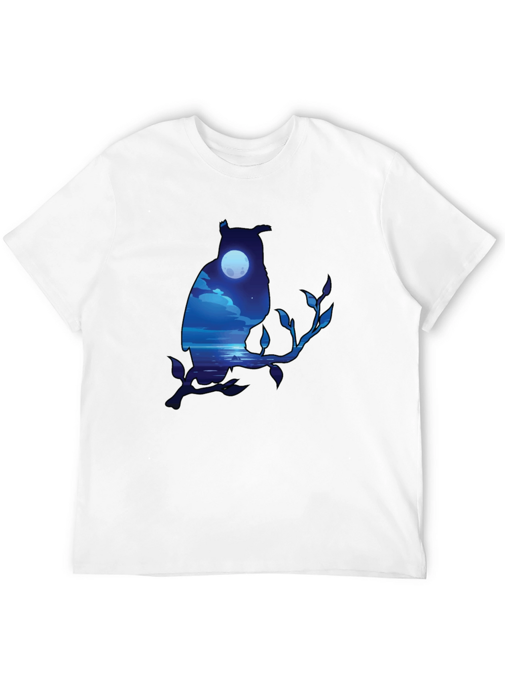 Owl Moonscape Graphic Tee - Unique Design