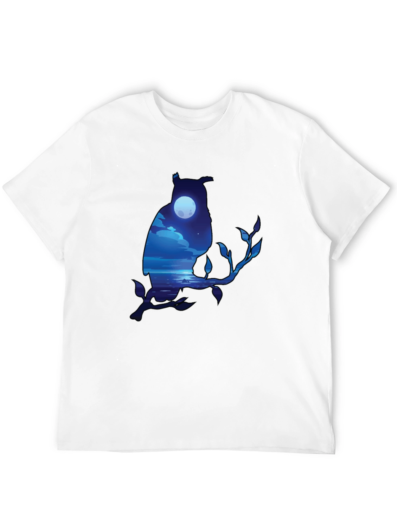 Owl Moonscape Graphic Tee - Unique Design