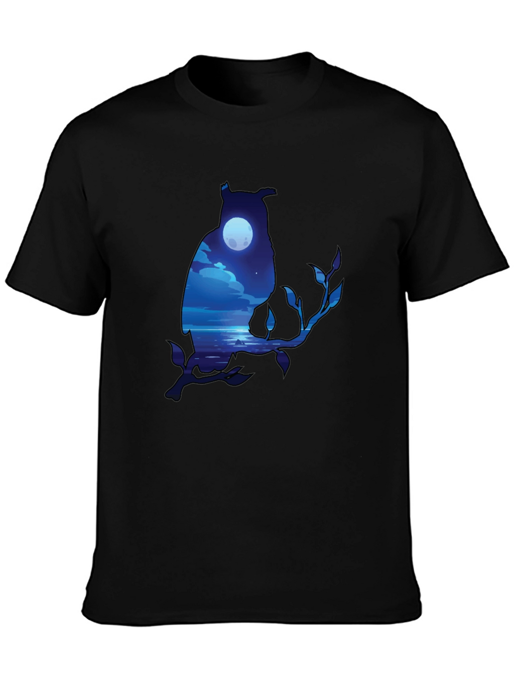 Owl Moonscape Graphic Tee - Unique Design