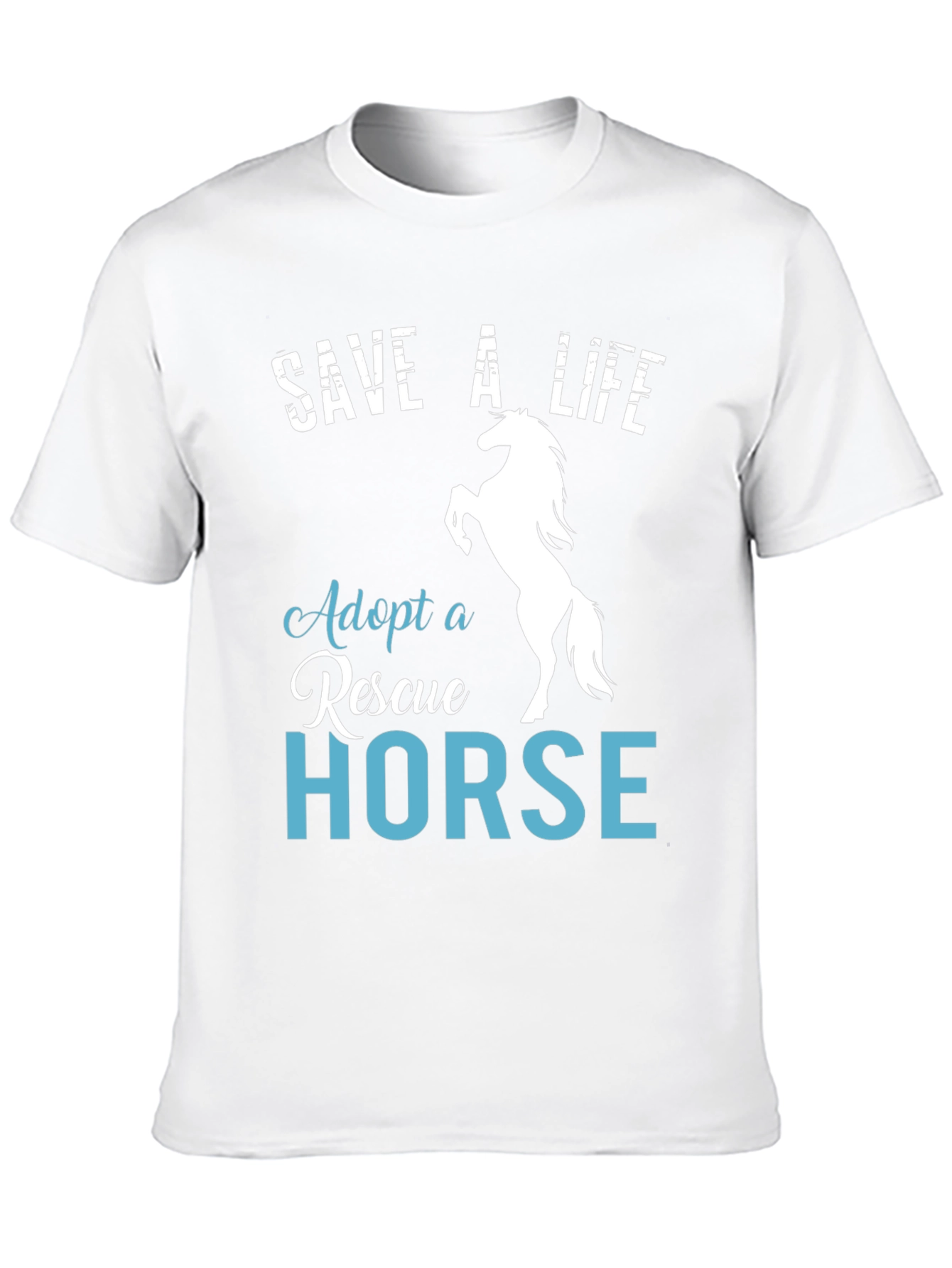 Save a Life Adopt a Rescue Horse T-Shirt
