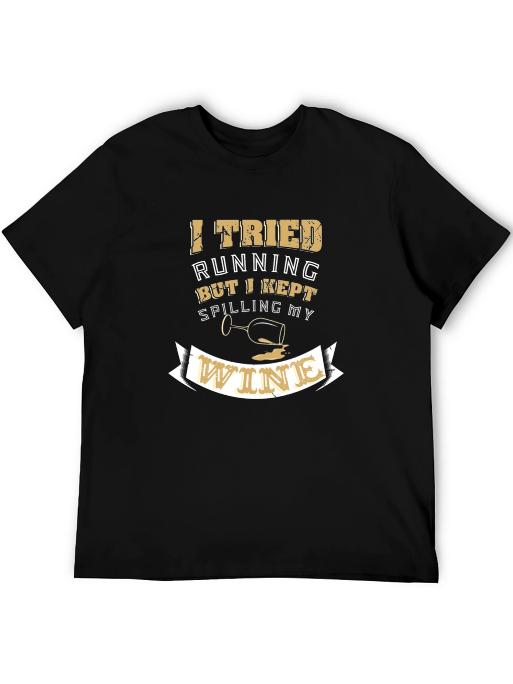 Wine Lover T-Shirt - Funny Running Graphic Tee