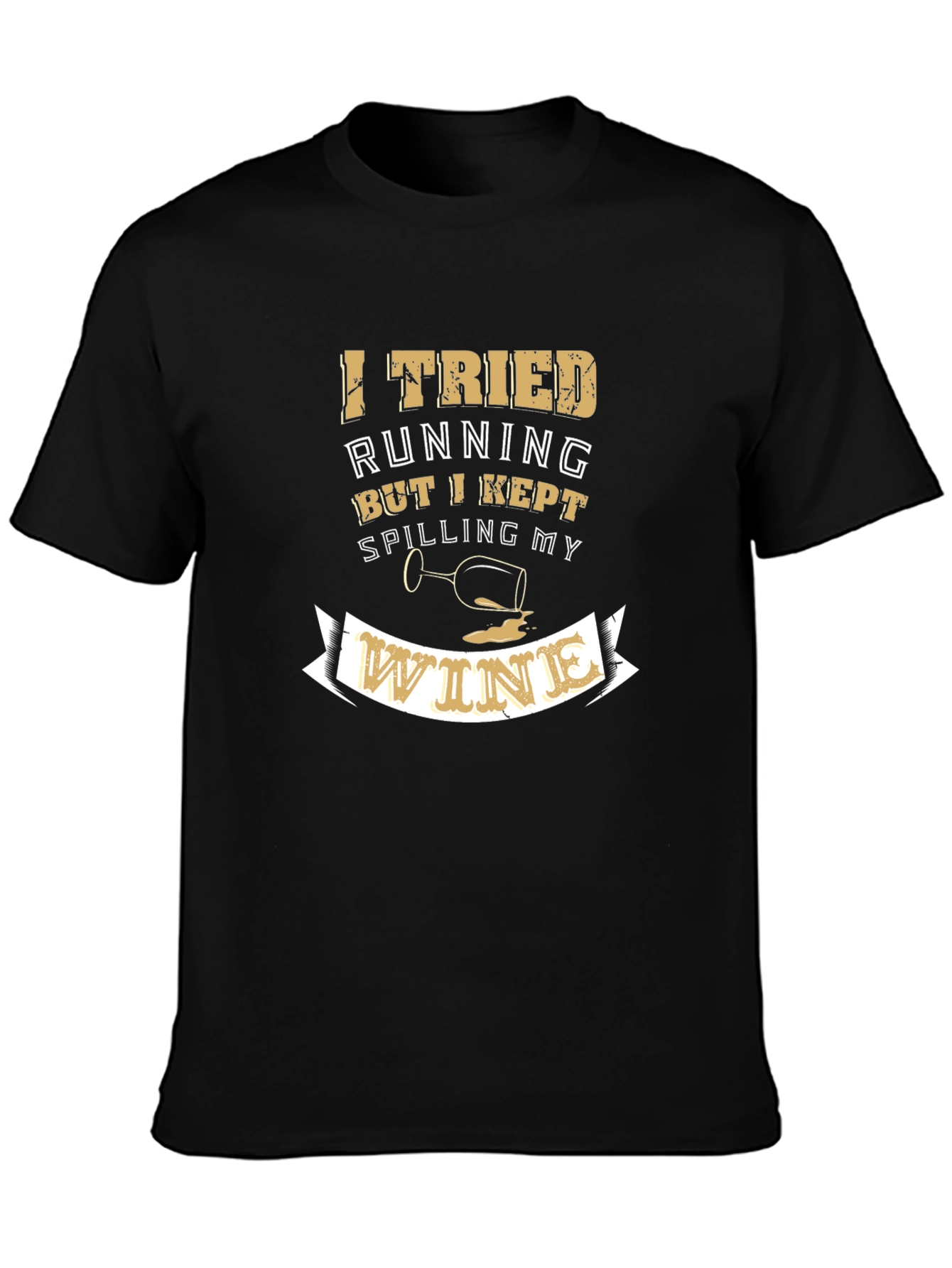Wine Lover T-Shirt - Funny Running Graphic Tee