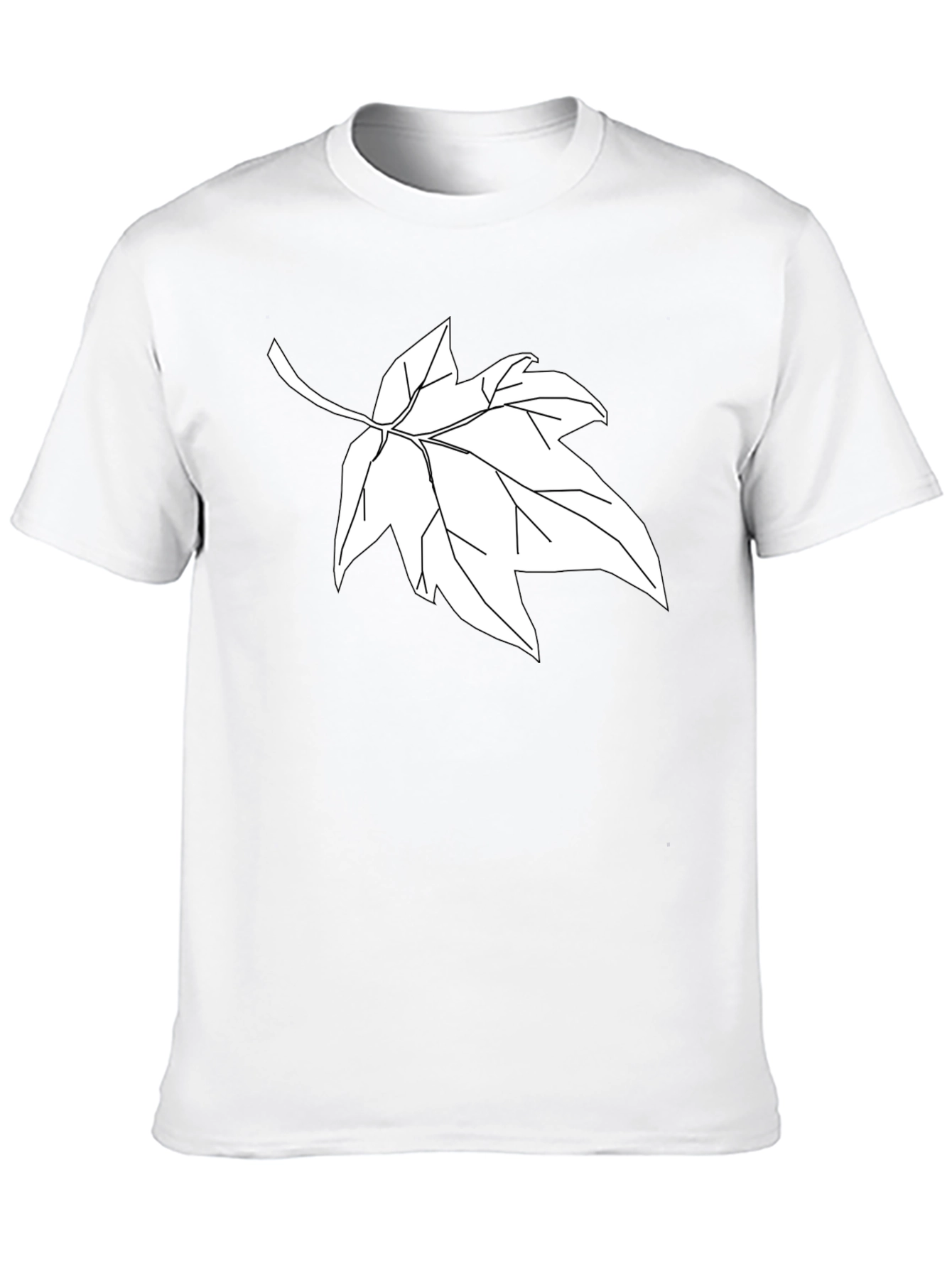 Maple Leaf Graphic Tee - Stylish Black Cotton Comfort