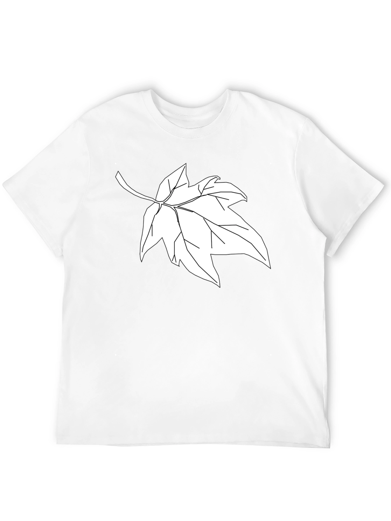 Maple Leaf Graphic Tee - Stylish Black Cotton Comfort