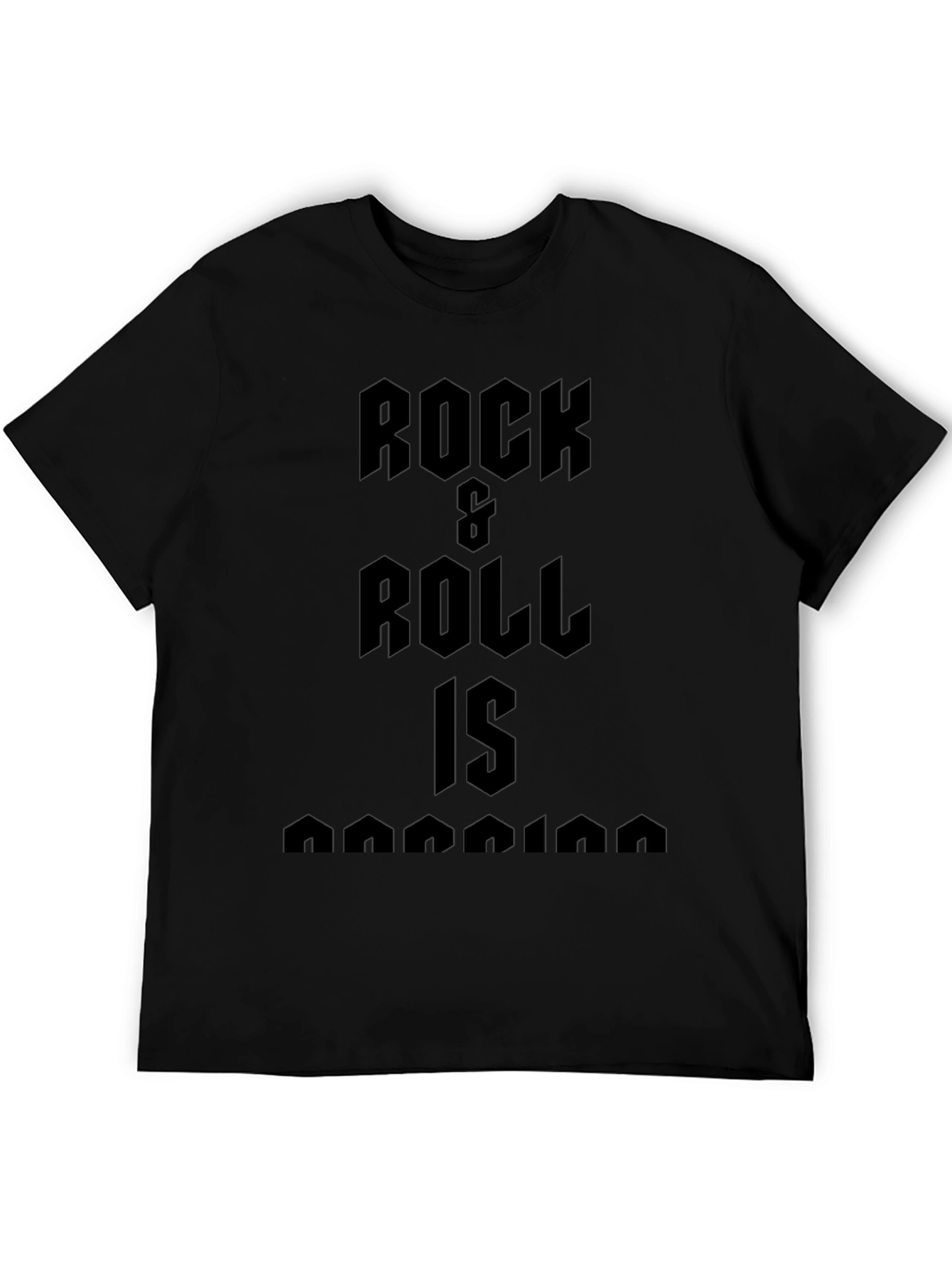 Rock & Roll T-Shirt - Black Graphic Tee