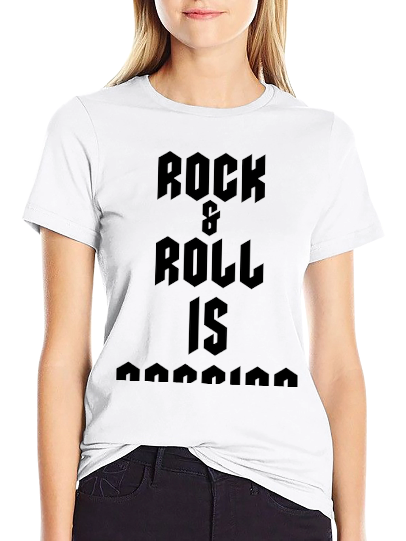 Rock & Roll T-Shirt - Black Graphic Tee