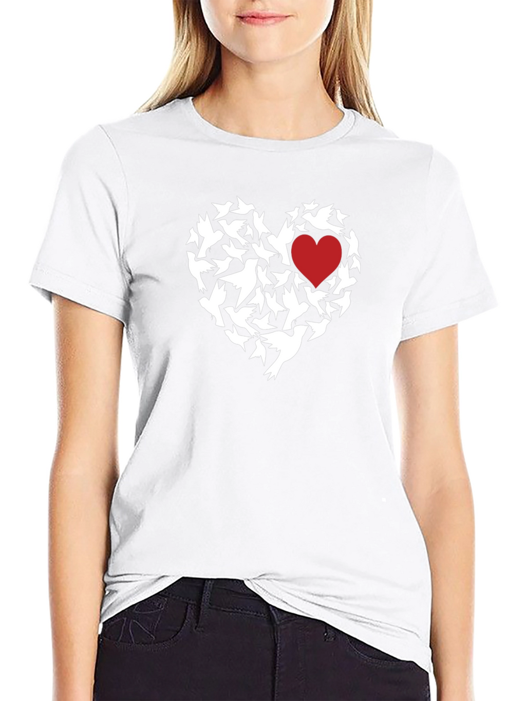 Heart of Doves Graphic T-Shirt