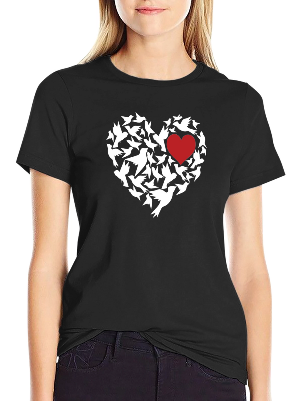 Heart of Doves Graphic T-Shirt