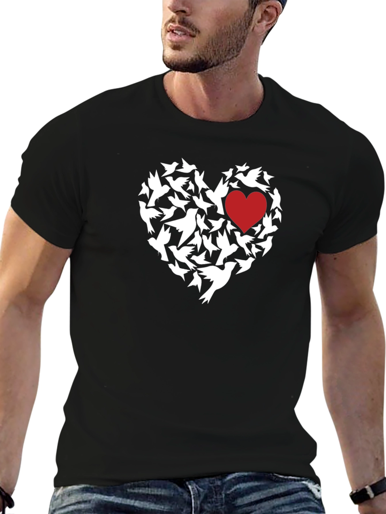 Heart of Doves Graphic T-Shirt