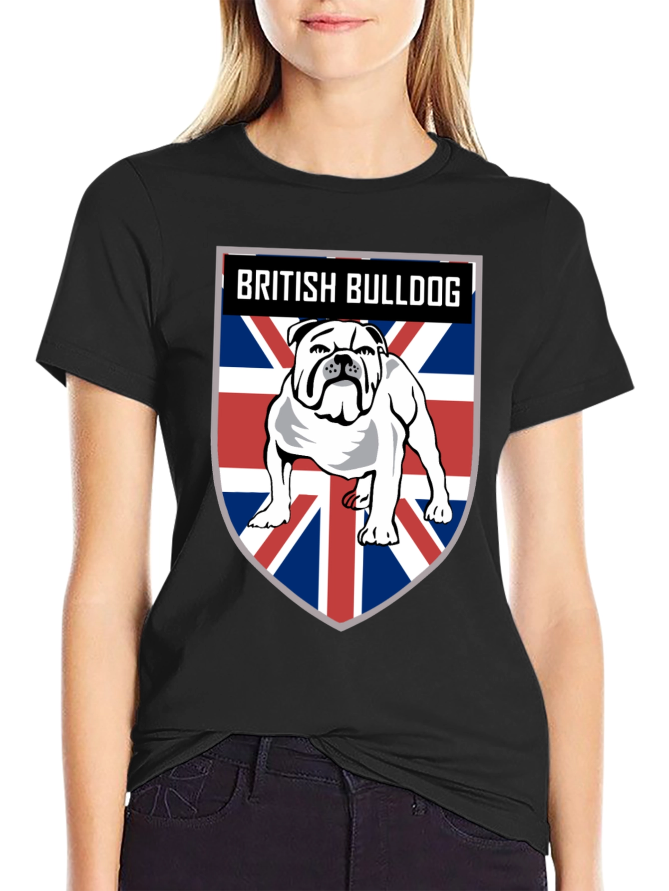 British Bulldog Union Jack Mens T-Shirt