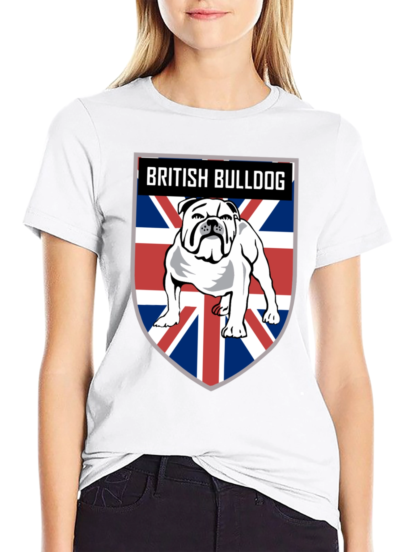 British Bulldog Union Jack Mens T-Shirt