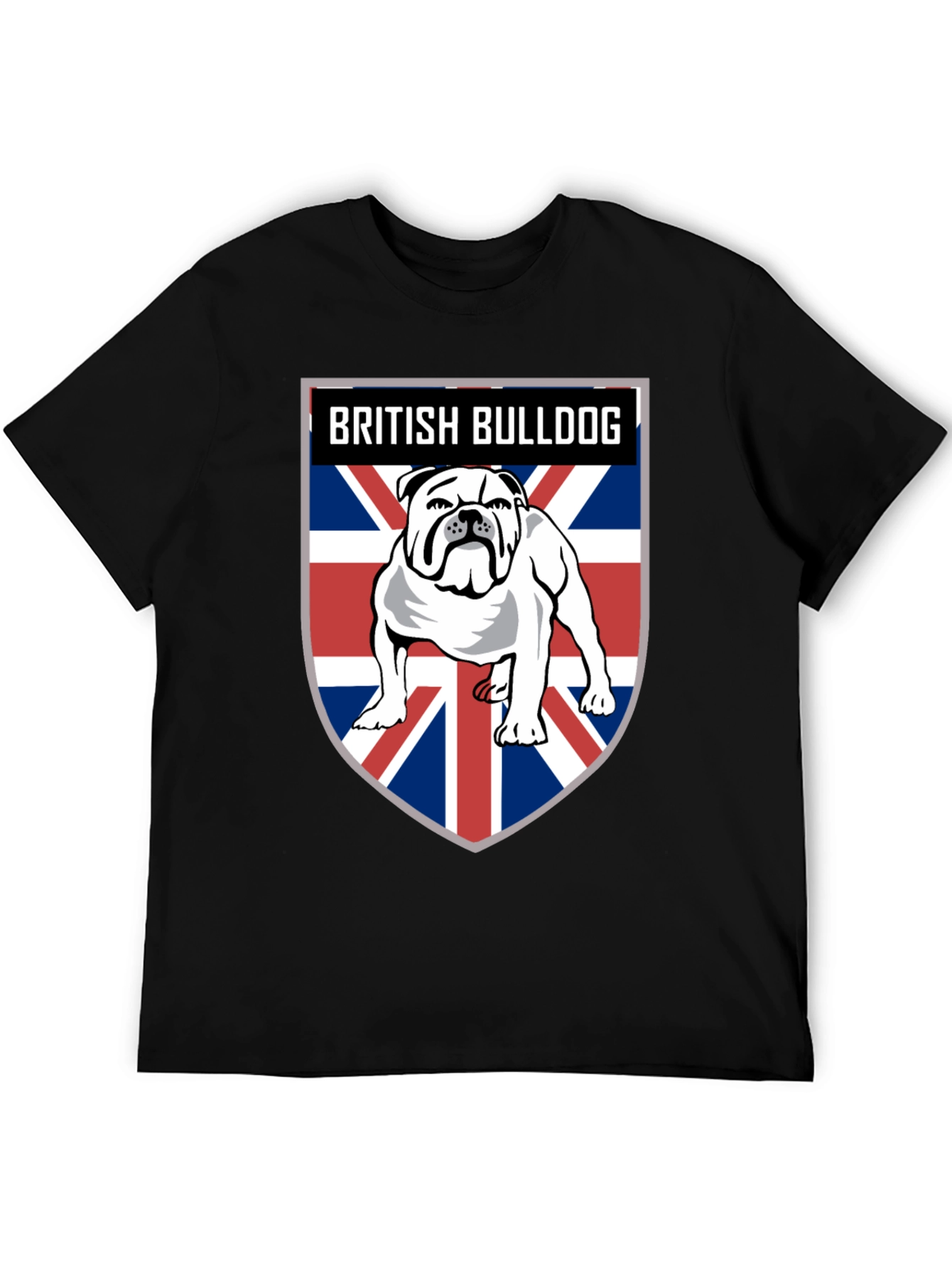 British Bulldog Union Jack Mens T-Shirt