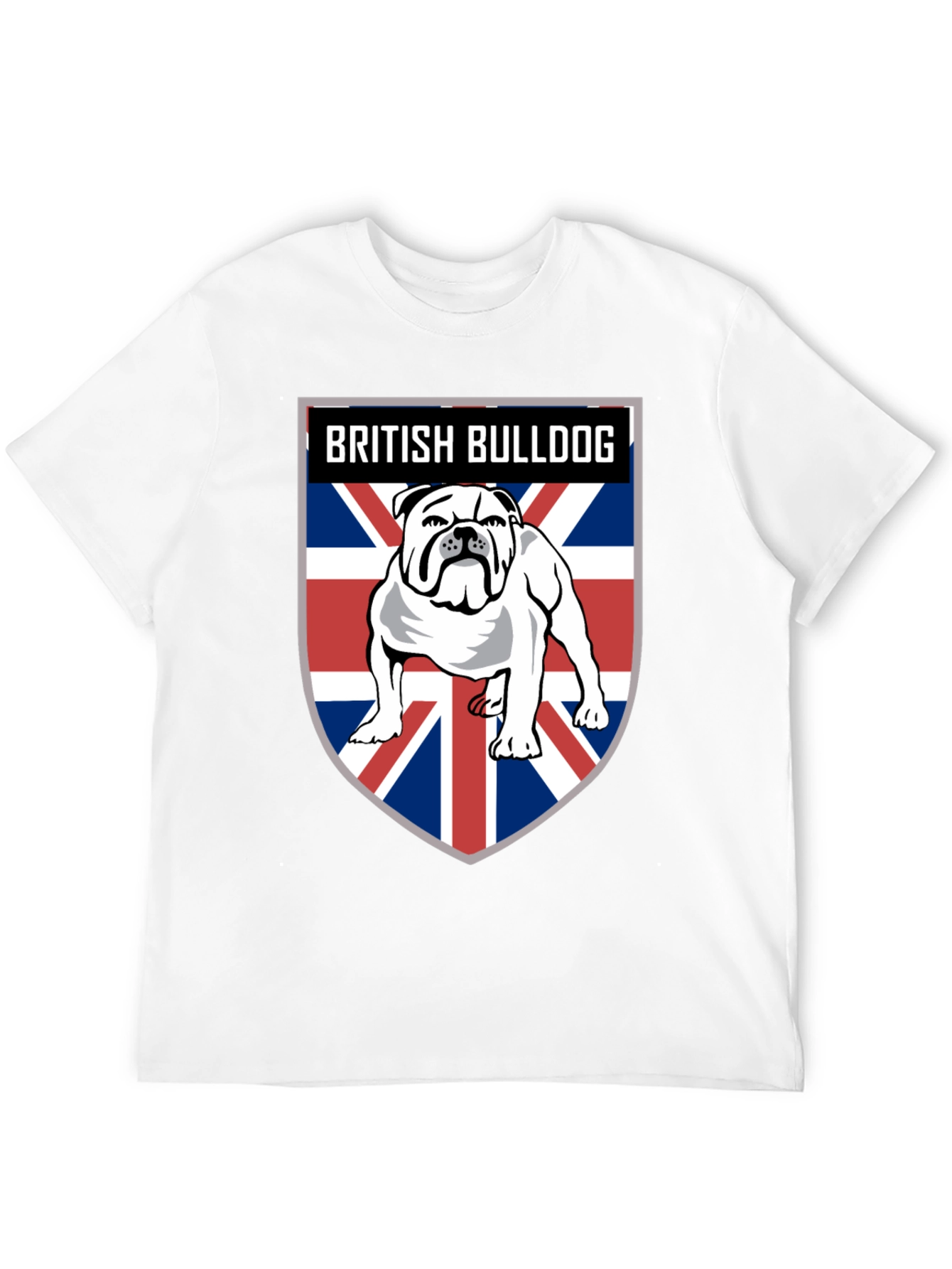 British Bulldog Union Jack Mens T-Shirt