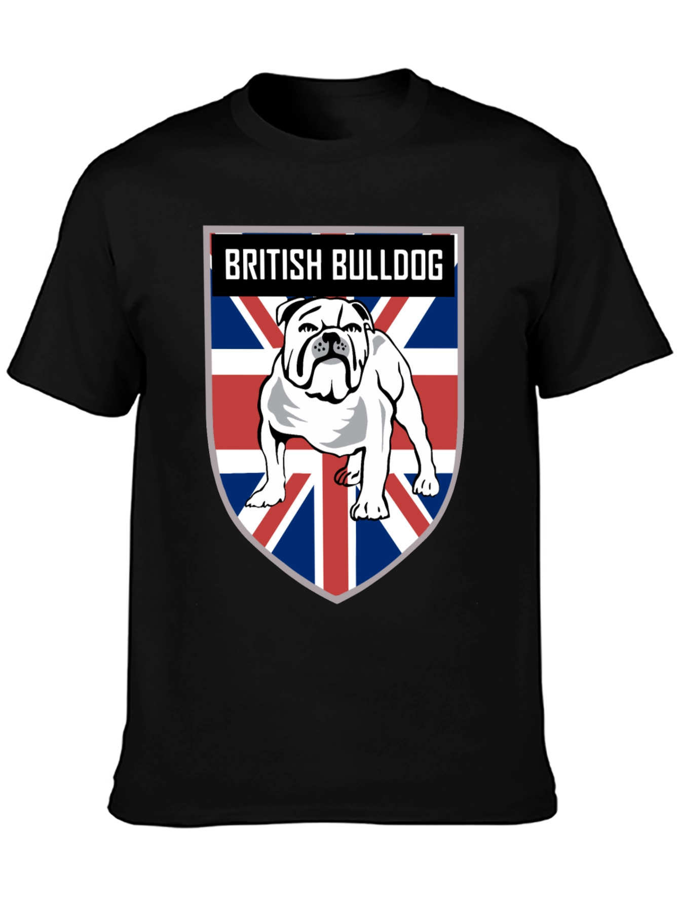 British Bulldog Union Jack Mens T-Shirt