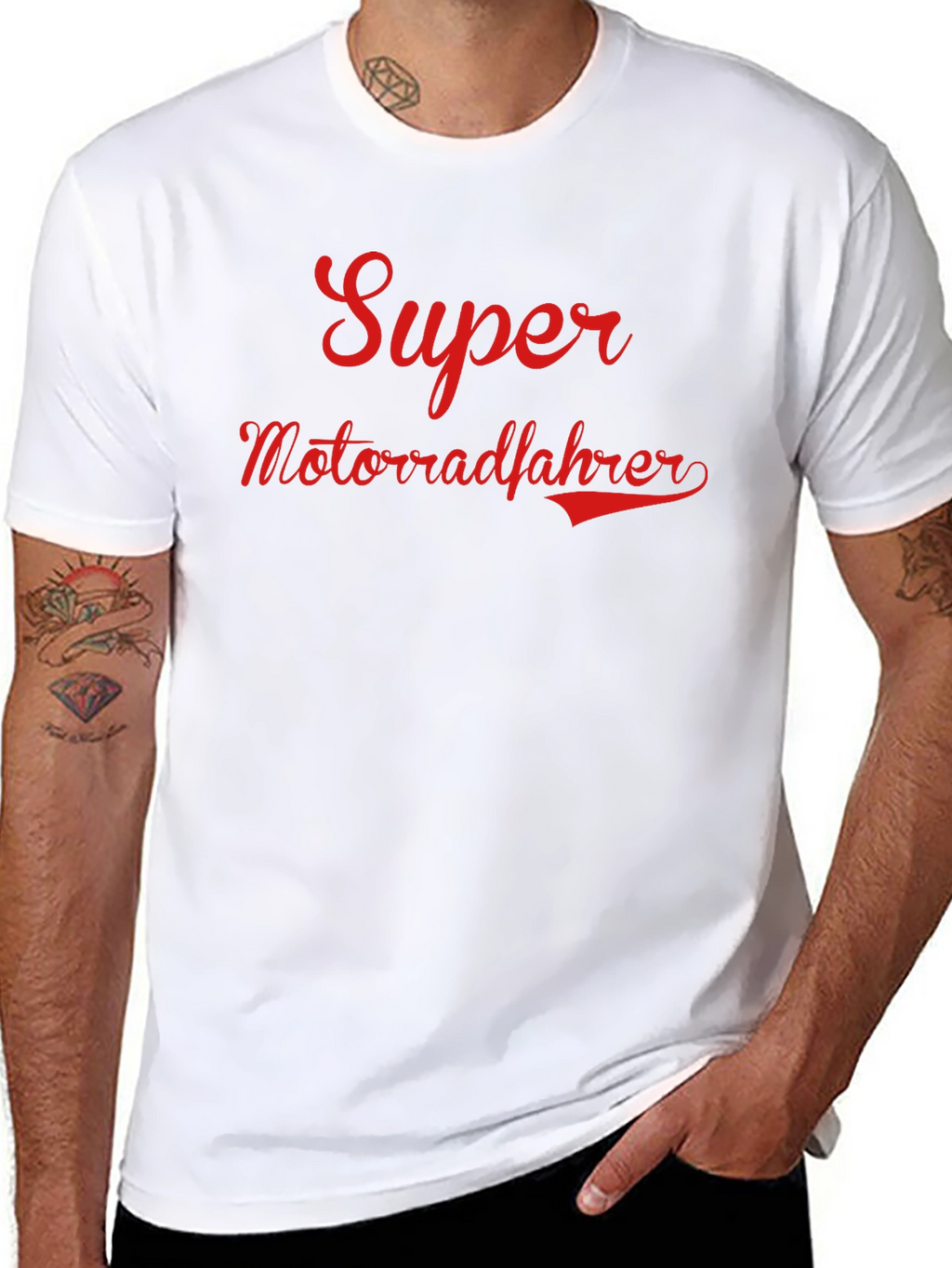 Super Motorradfahrer Graphic Tee