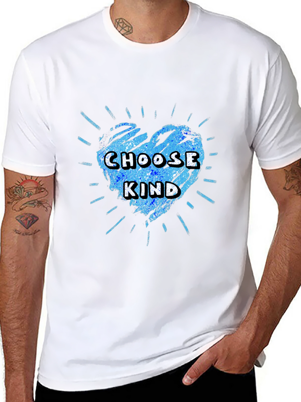 Choose Kind Graphic Tee - Kindness Heart T-Shirt