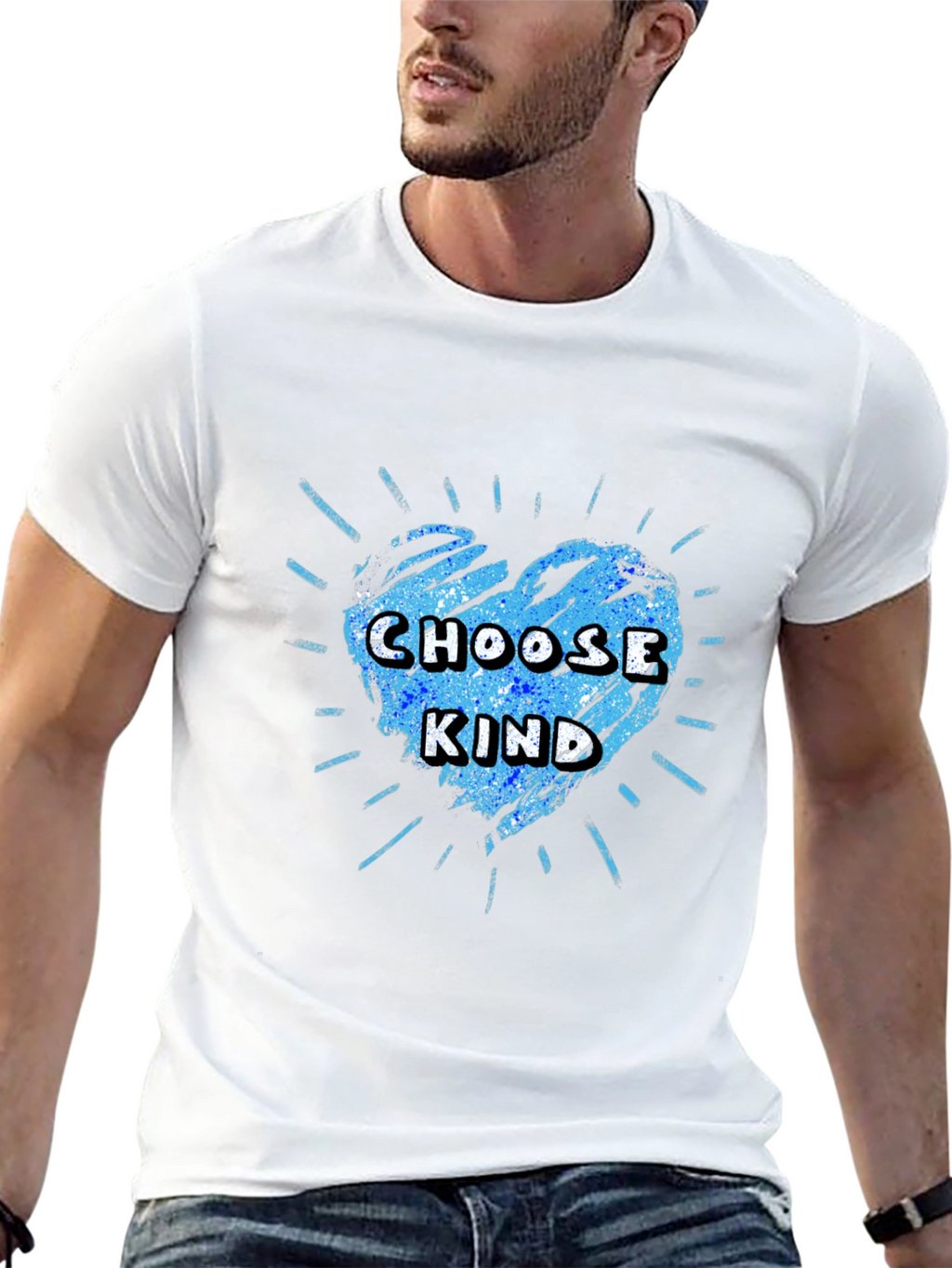 Choose Kind Graphic Tee - Kindness Heart T-Shirt
