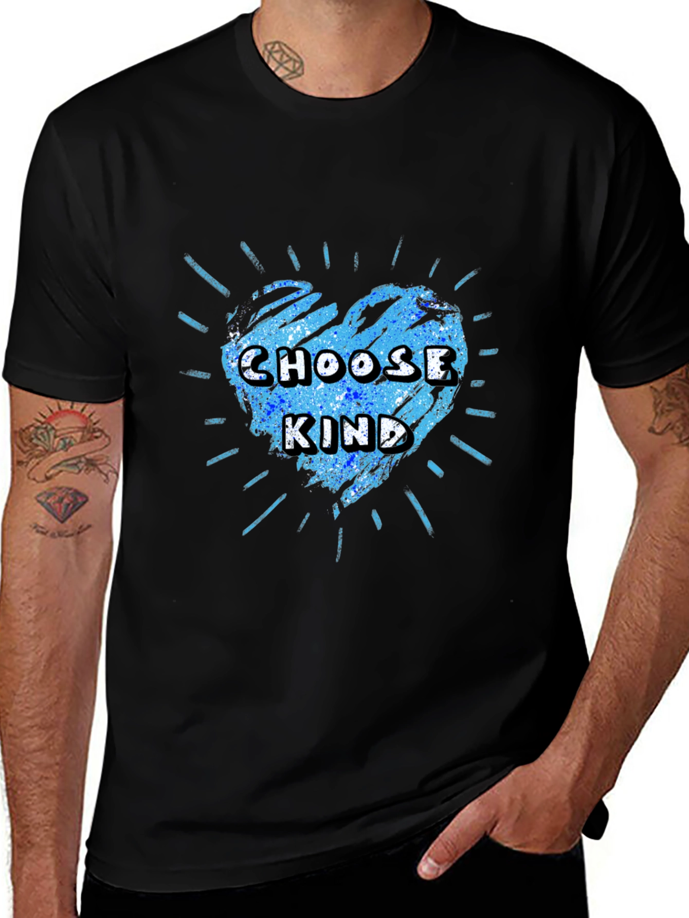 Choose Kind Graphic Tee - Kindness Heart T-Shirt