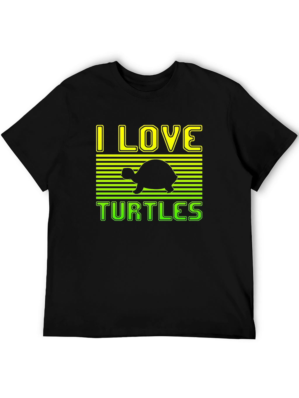 I Love Turtles Graphic Tee - Soft Cotton Blend
