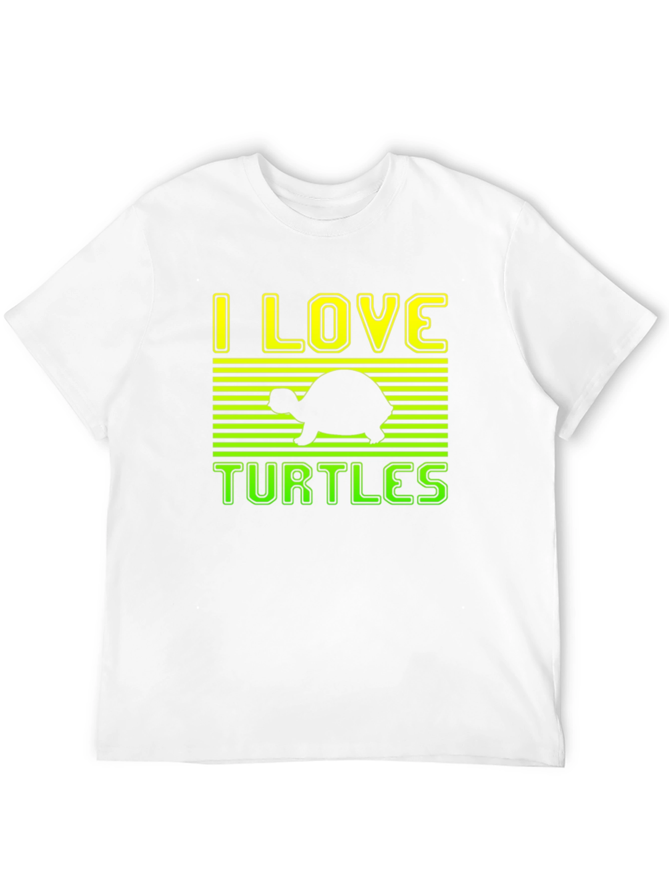 I Love Turtles Graphic Tee - Soft Cotton Blend