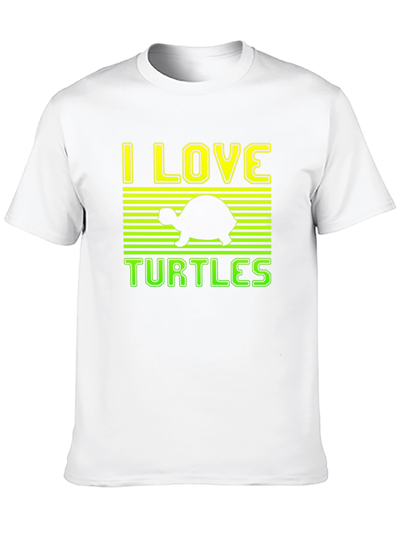 I Love Turtles Graphic Tee - Soft Cotton Blend