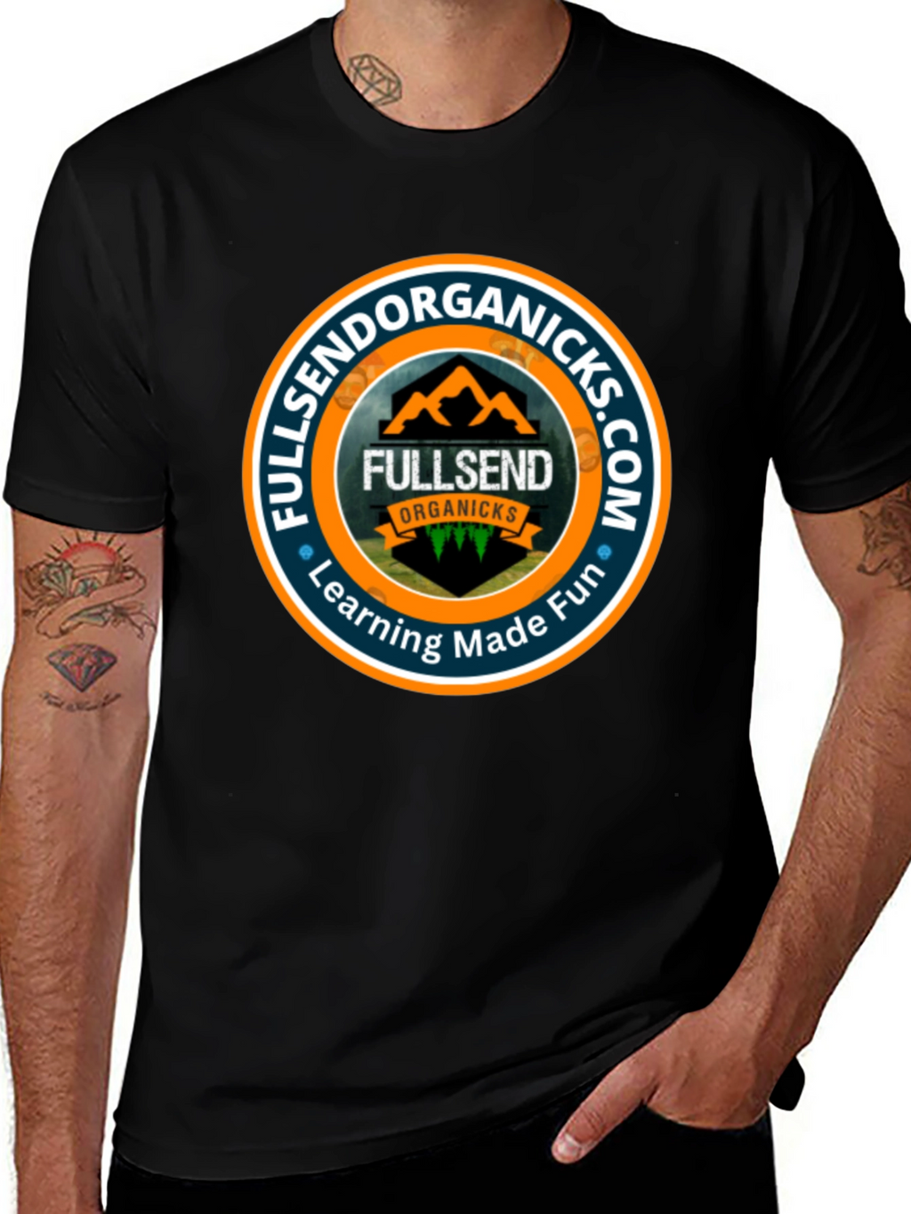 Fullsend Organicks Black T-Shirt