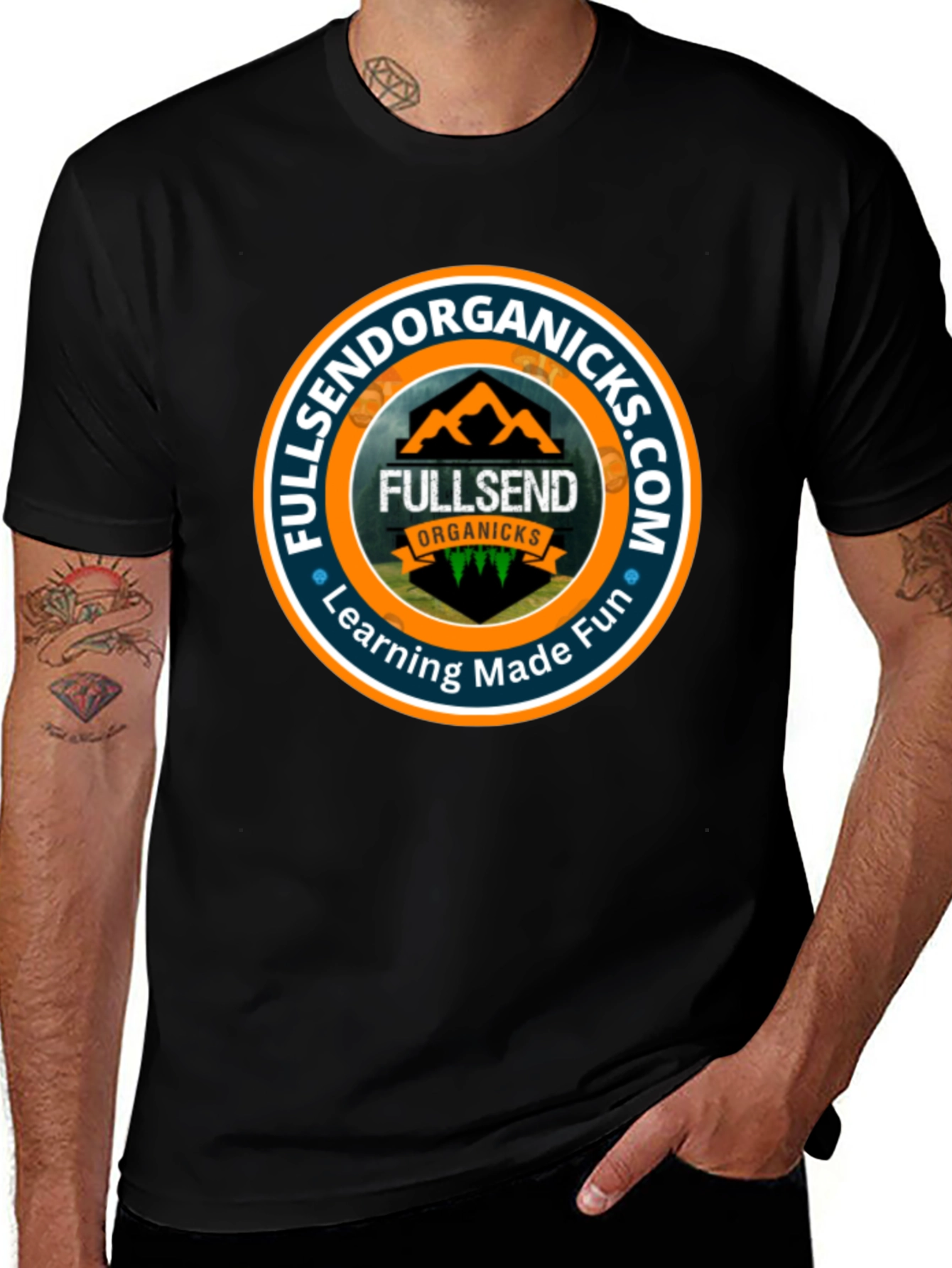 Fullsend Organicks Black T-Shirt
