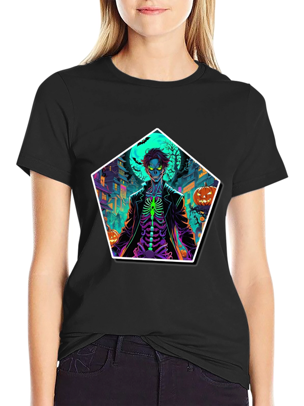 Halloween Skeleton T-Shirt: Spooky Season Style