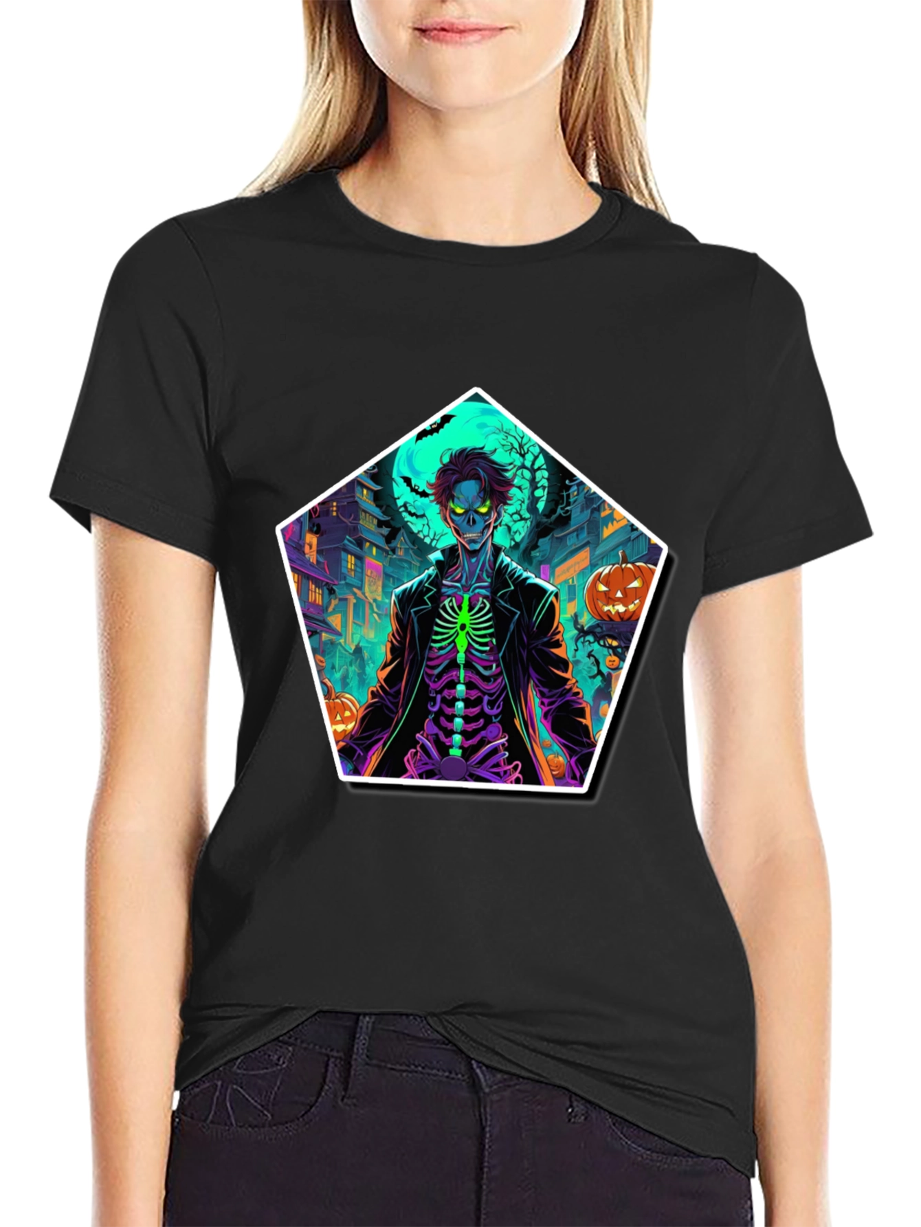 Halloween Skeleton T-Shirt: Spooky Season Style