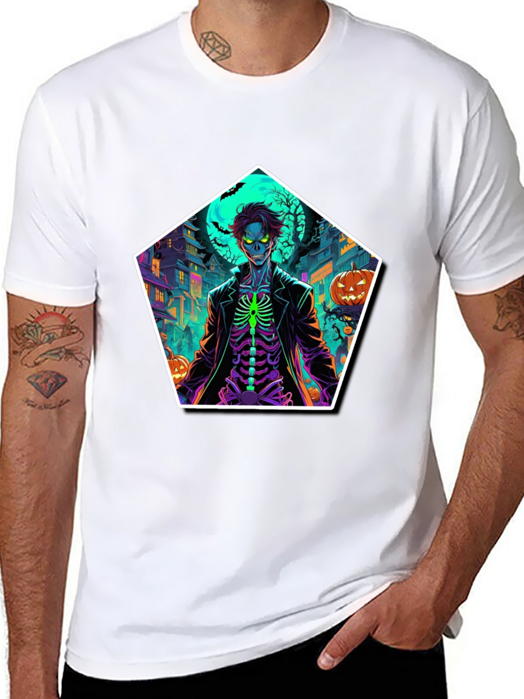 Halloween Skeleton T-Shirt: Spooky Season Style