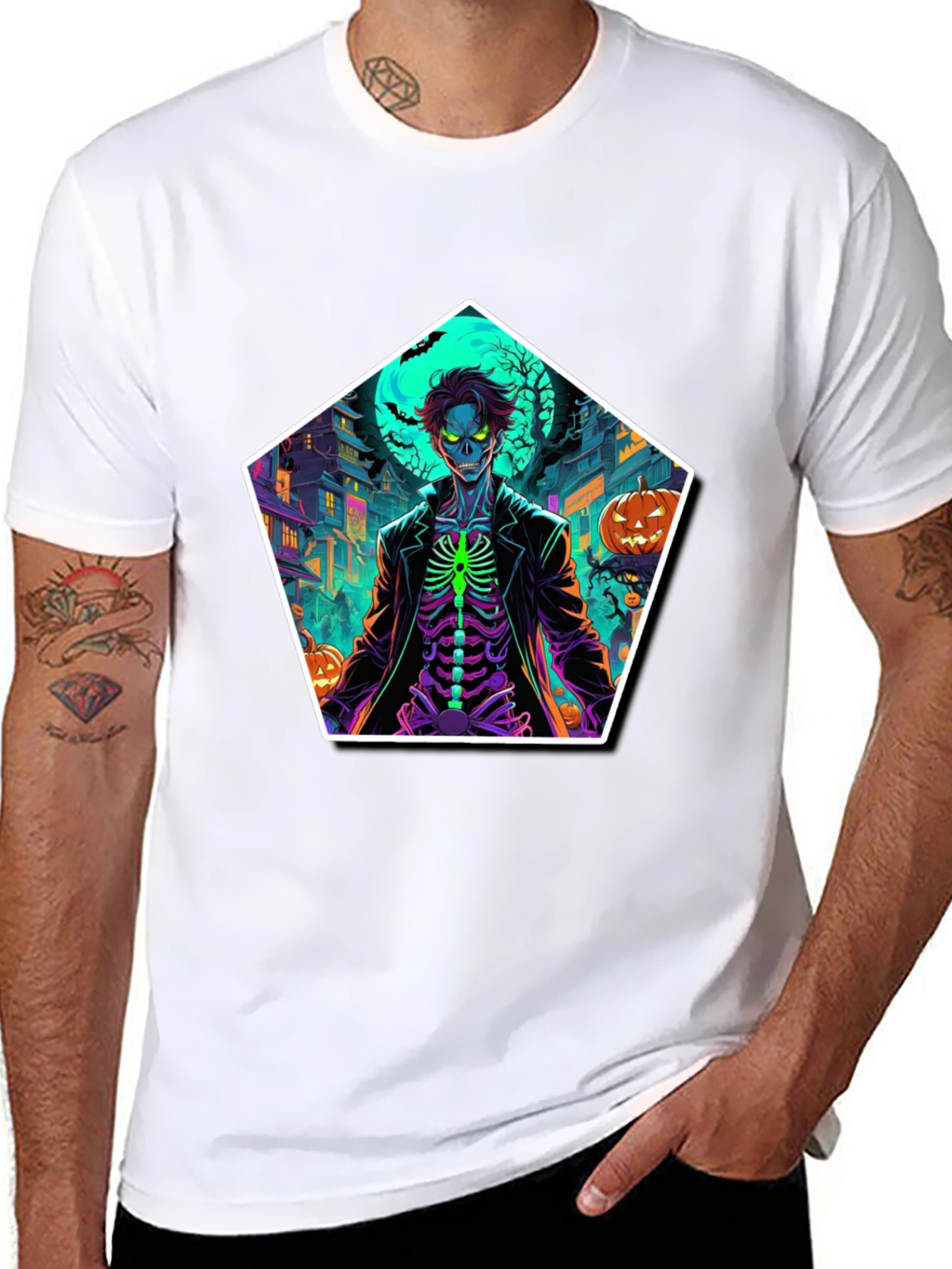 Halloween Skeleton T-Shirt: Spooky Season Style
