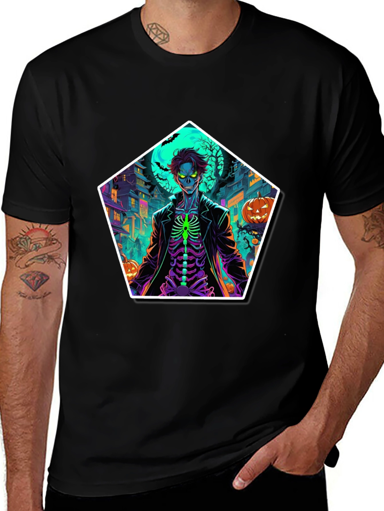 Halloween Skeleton T-Shirt: Spooky Season Style