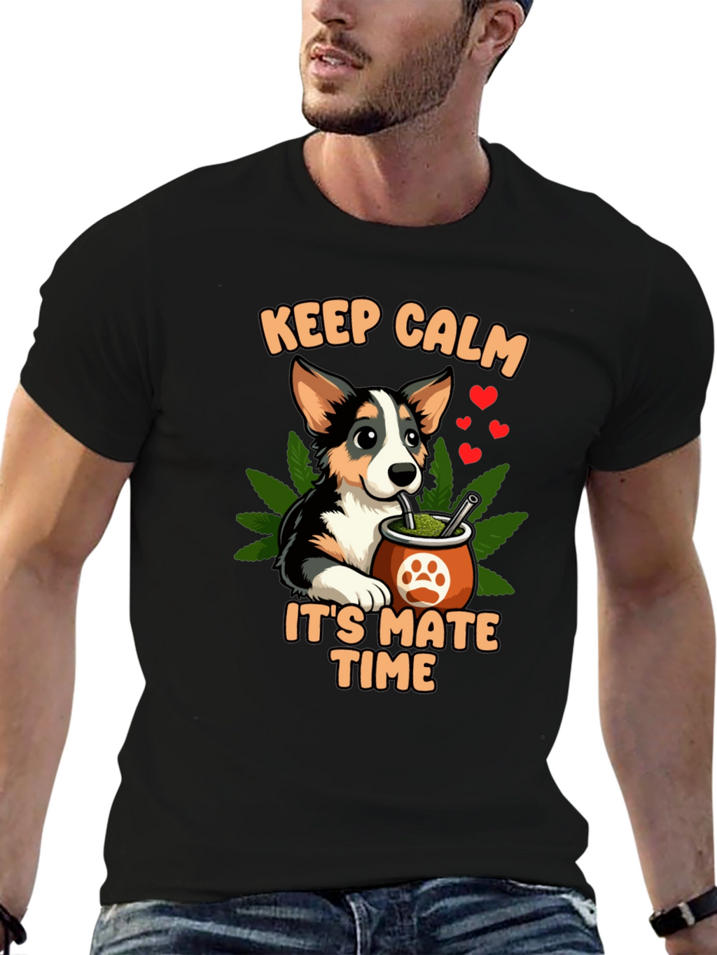 Keep Calm Its Mate Time Dog T-Shirt