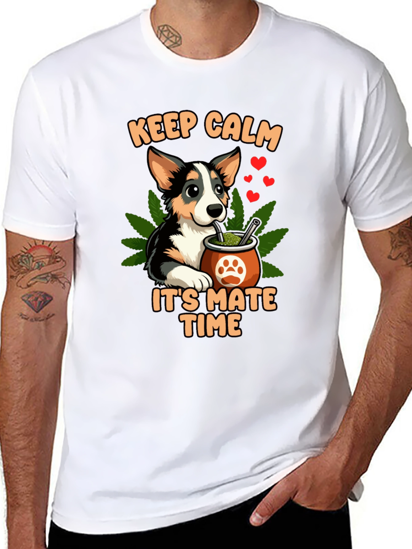 Keep Calm Its Mate Time Dog T-Shirt