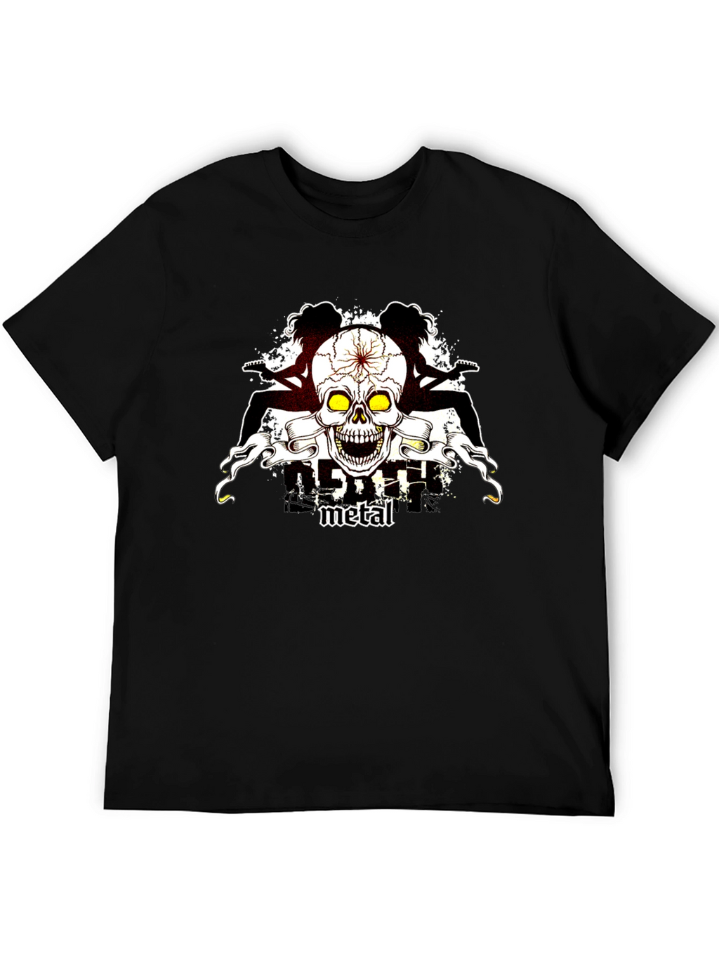 Skull Guitar Metal T-Shirt
