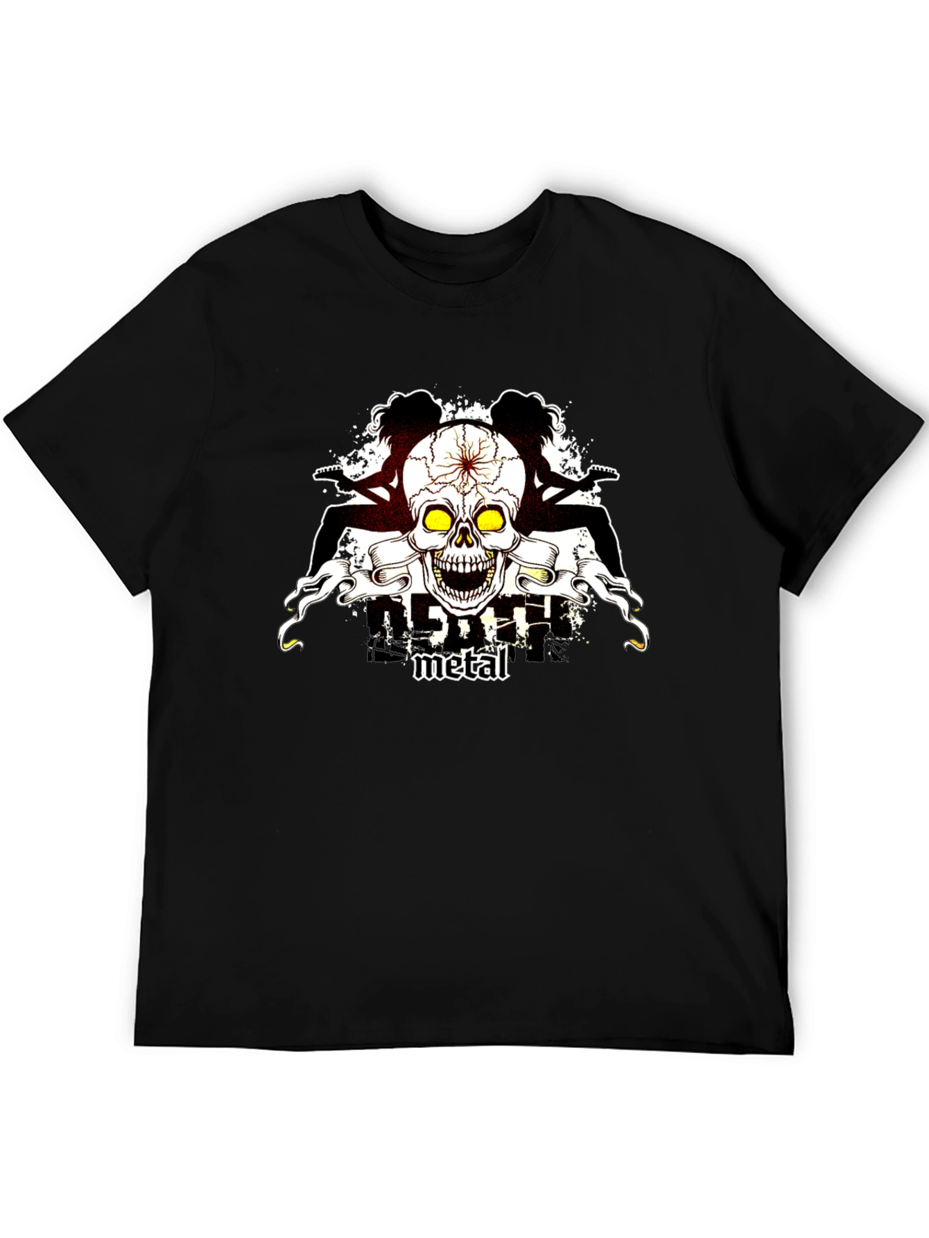 Skull Guitar Metal T-Shirt