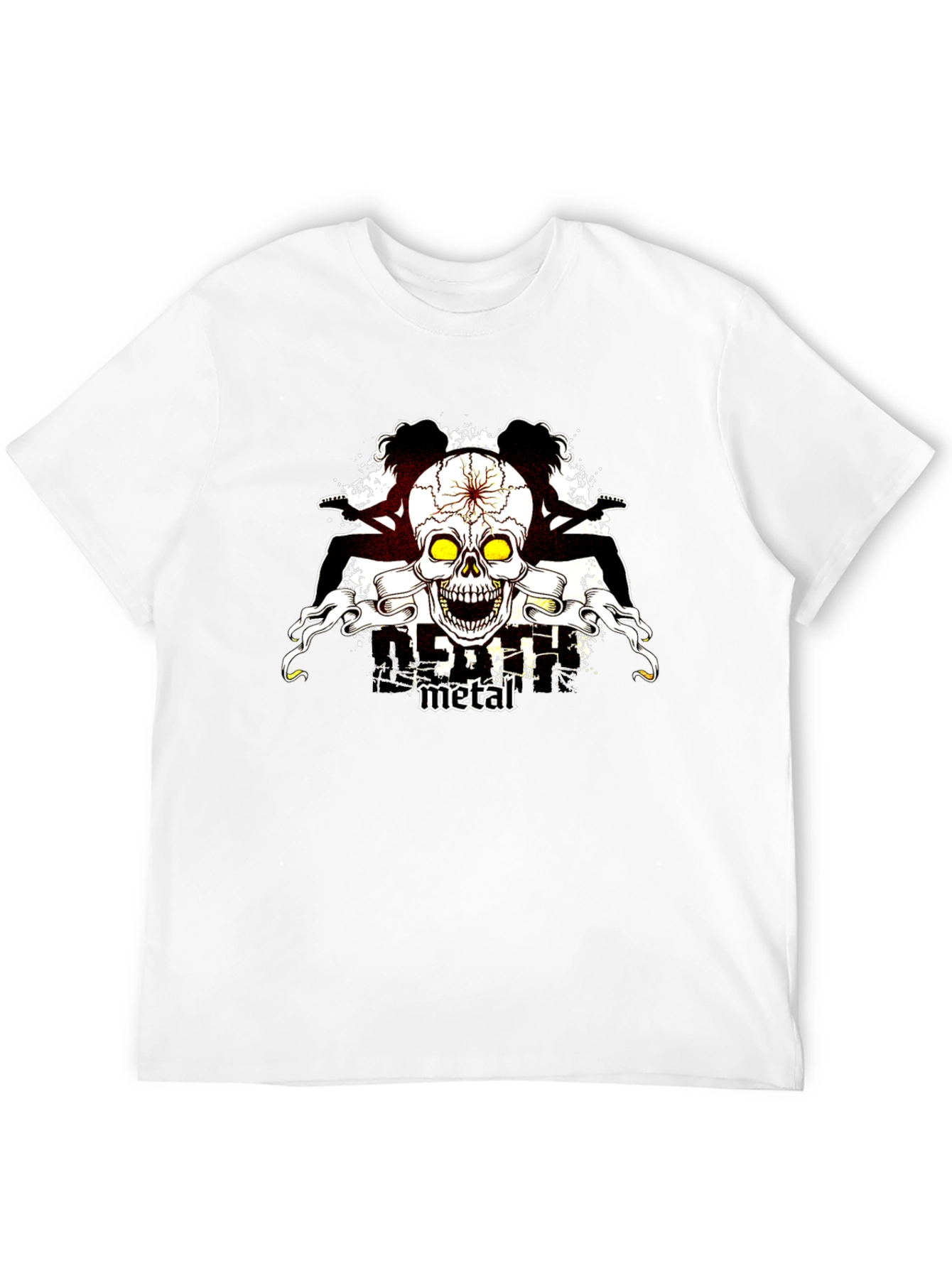 Skull Guitar Metal T-Shirt