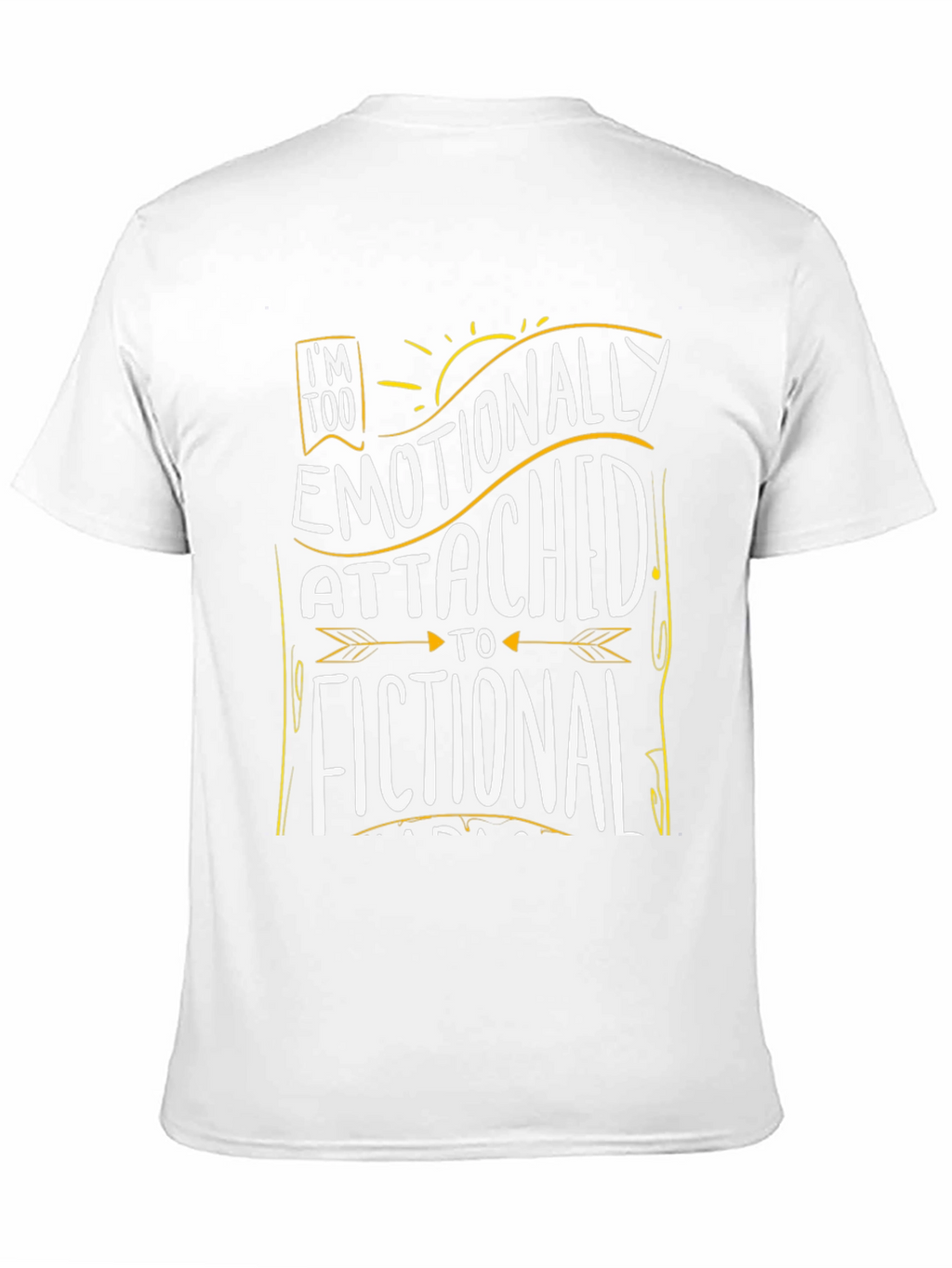 Emotionally Attached Fictional Characters Black Graphic Tee