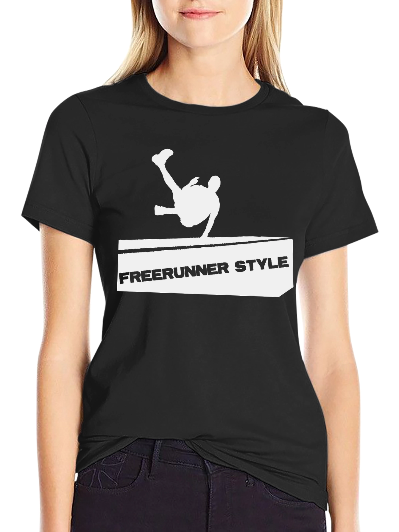 Freerunner Style Black T-Shirt