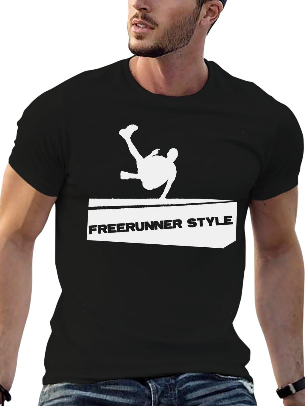 Freerunner Style Black T-Shirt