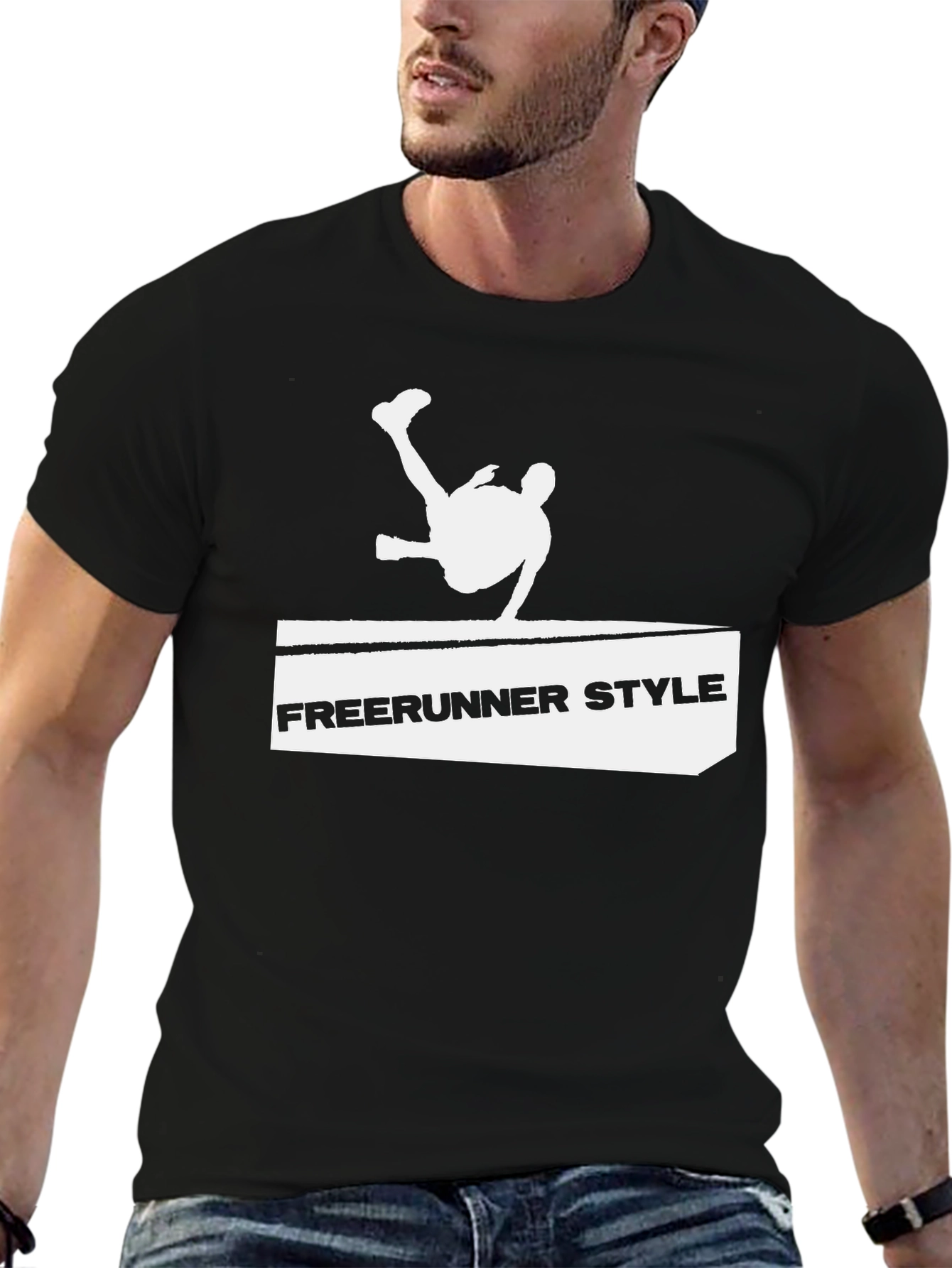 Freerunner Style Black T-Shirt