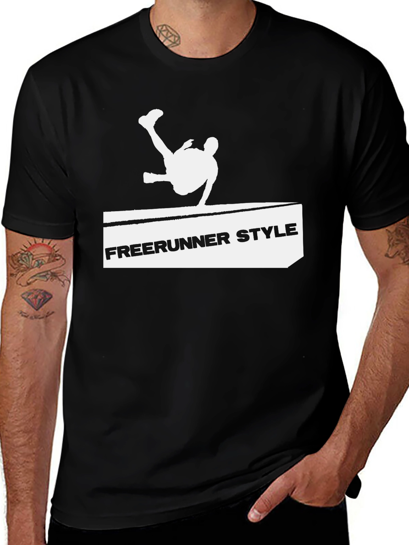 Freerunner Style Black T-Shirt