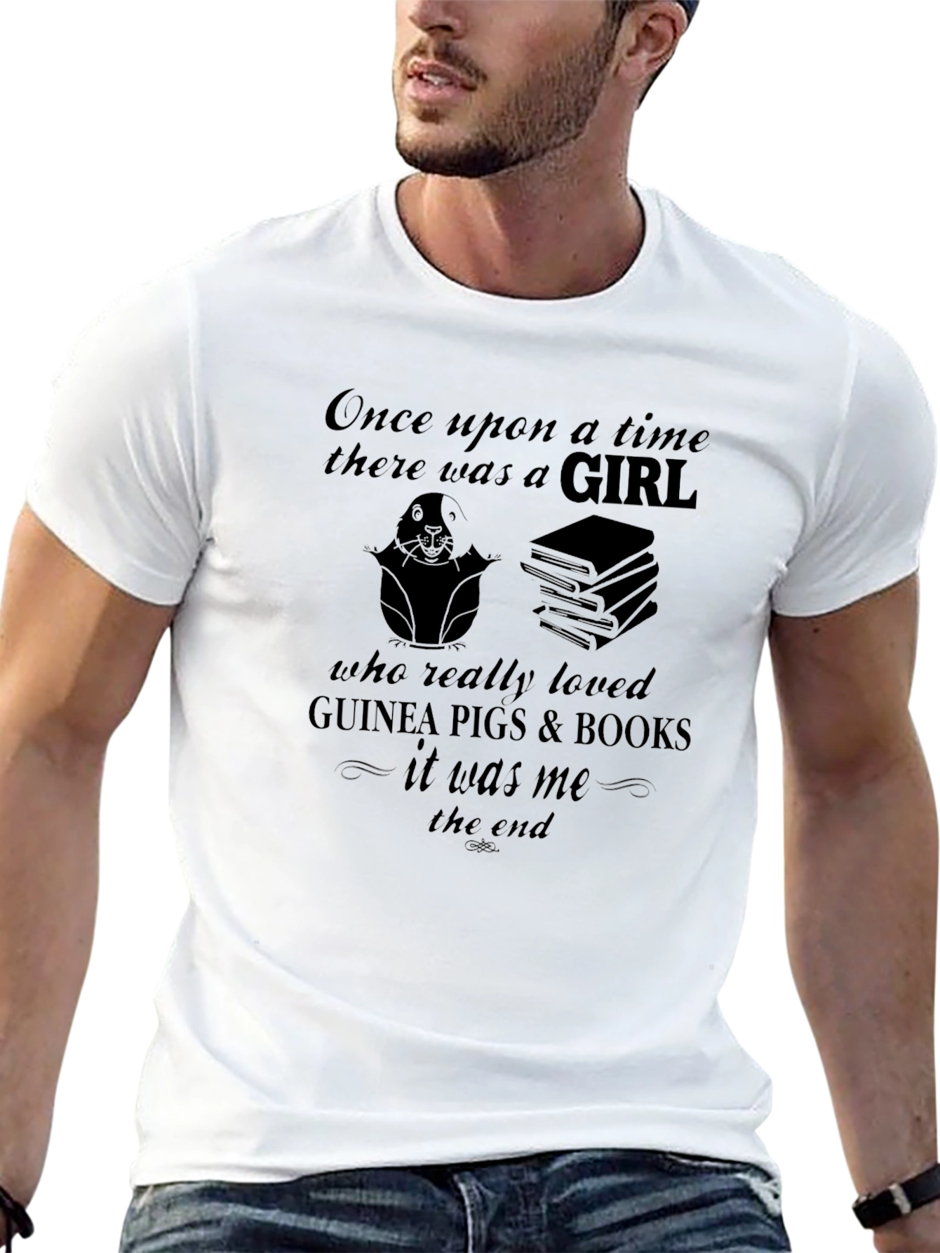 Guinea Pig & Book Lovers T-Shirt