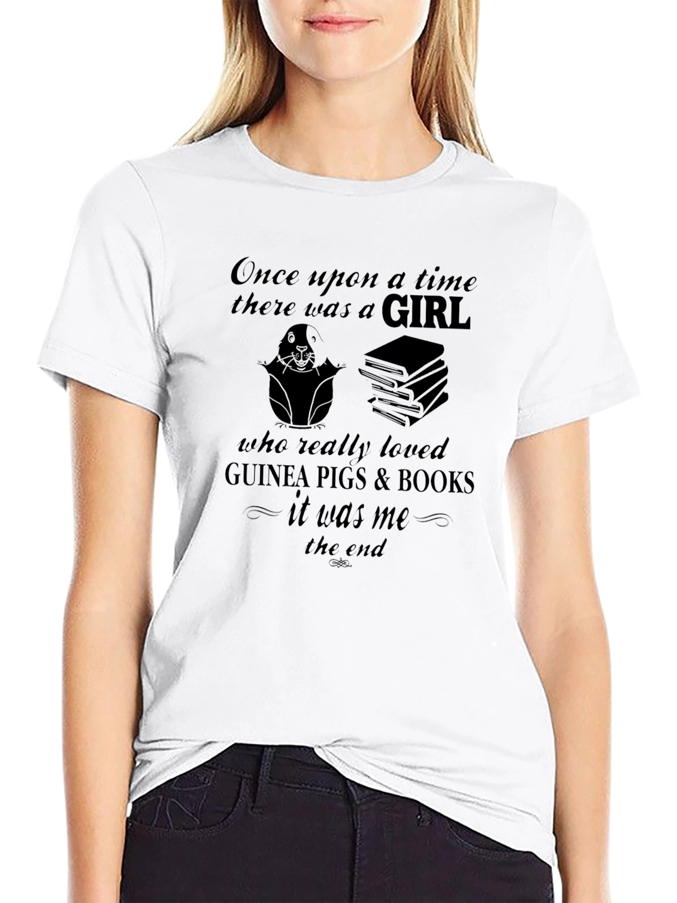 Guinea Pig & Book Lovers T-Shirt