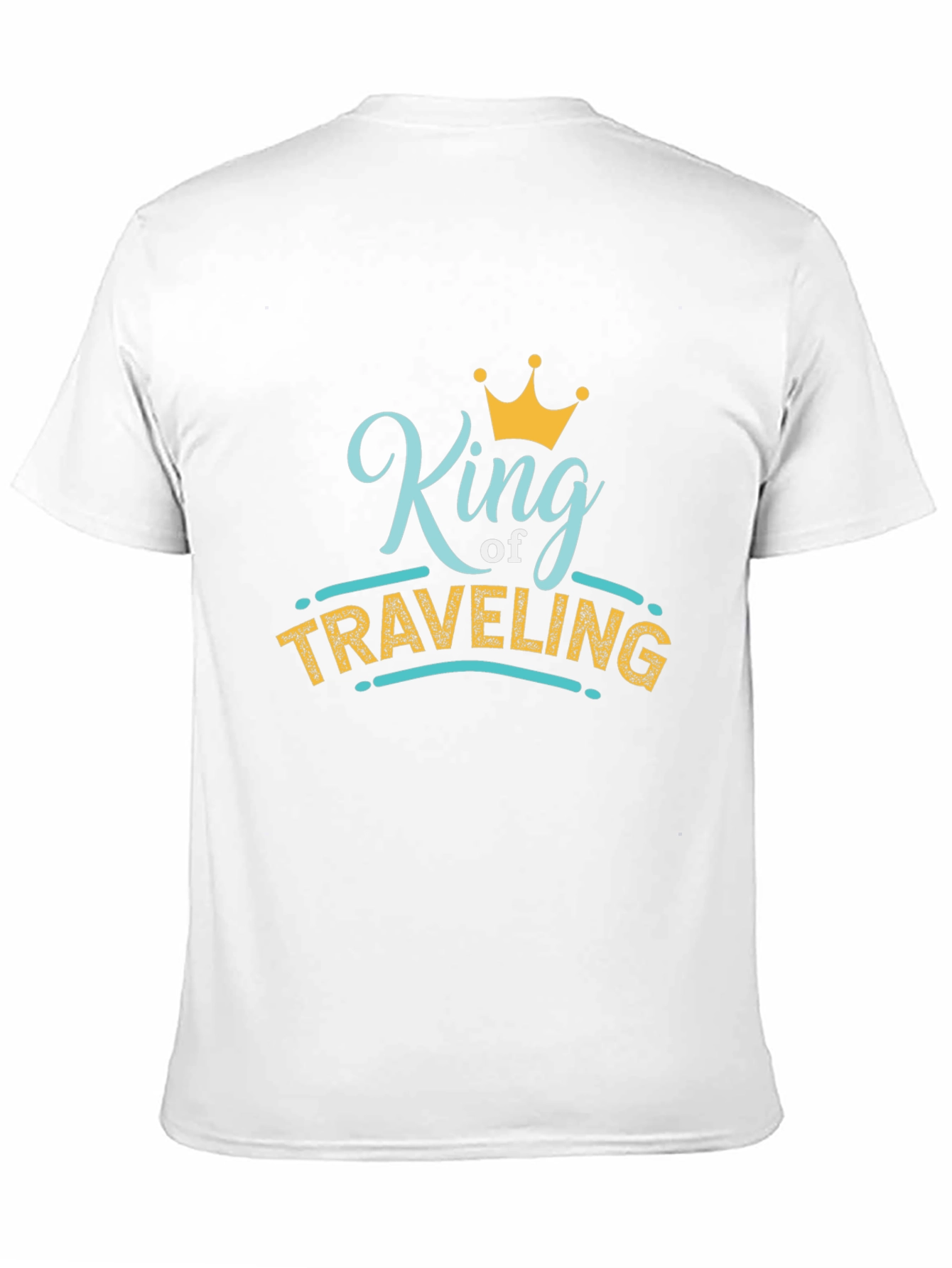 King of Traveling Black Graphic T-Shirt