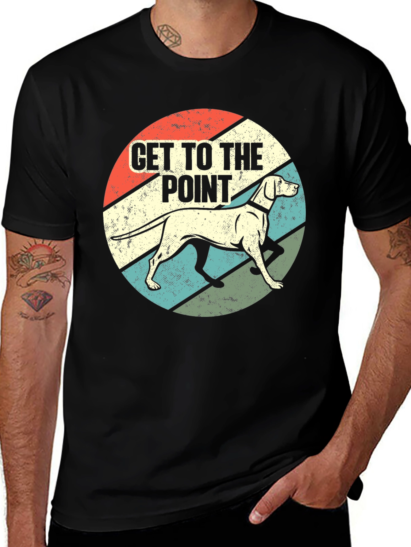 Get to the Point Dog Graphic T-Shirt