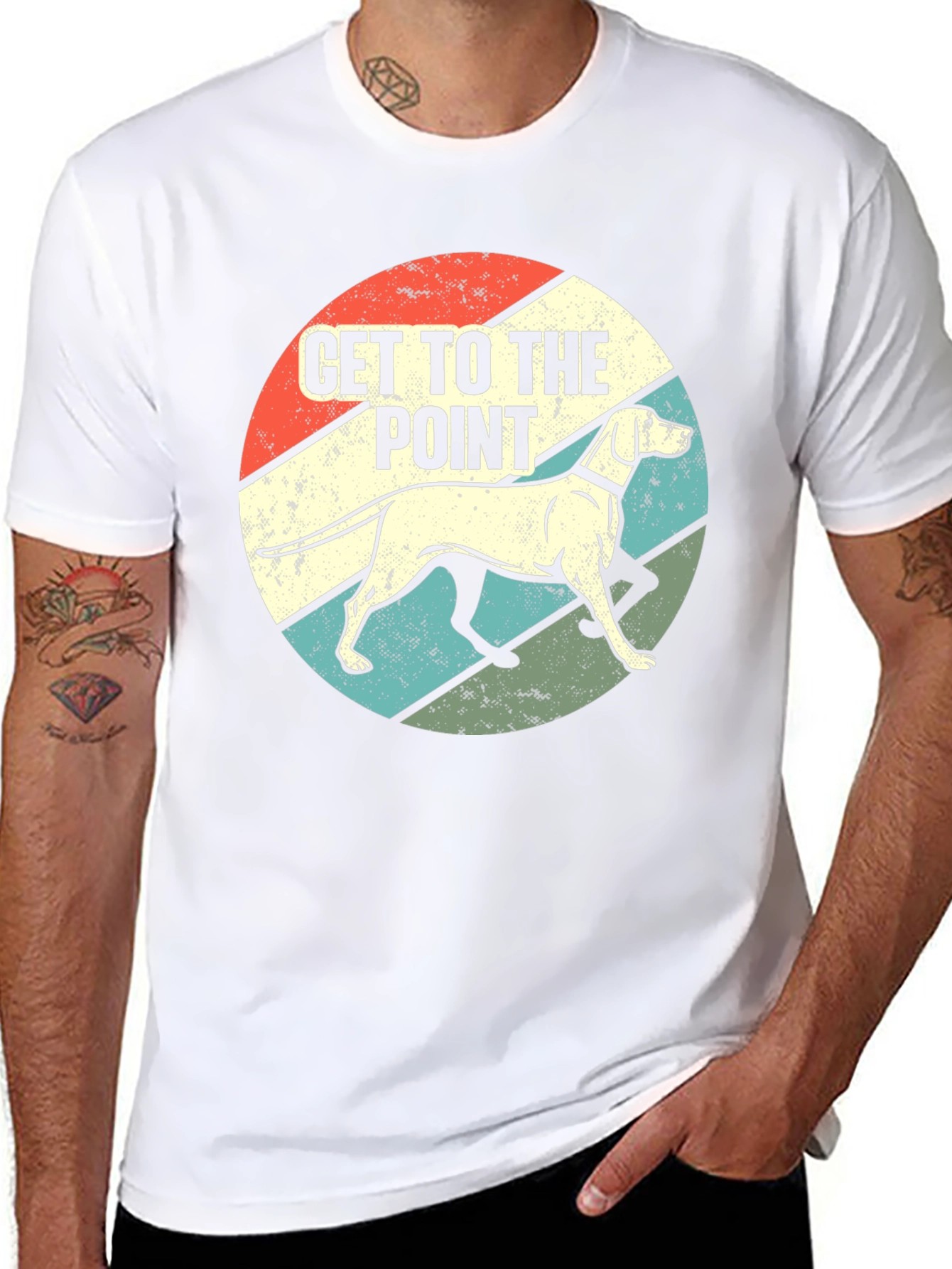 Get to the Point Dog Graphic T-Shirt