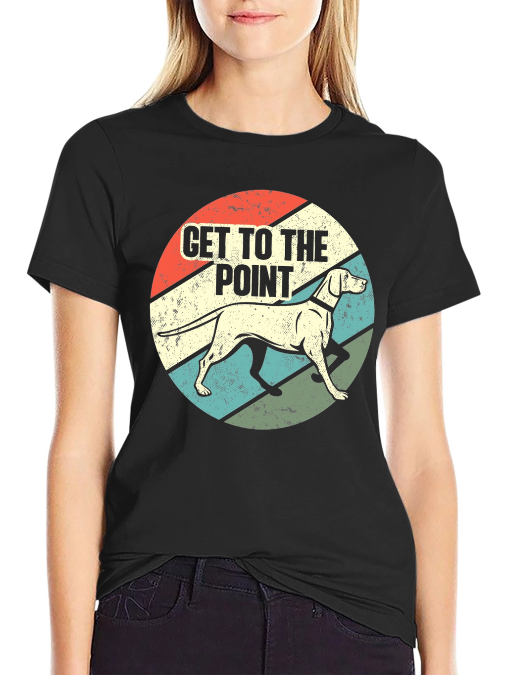 Get to the Point Dog Graphic T-Shirt