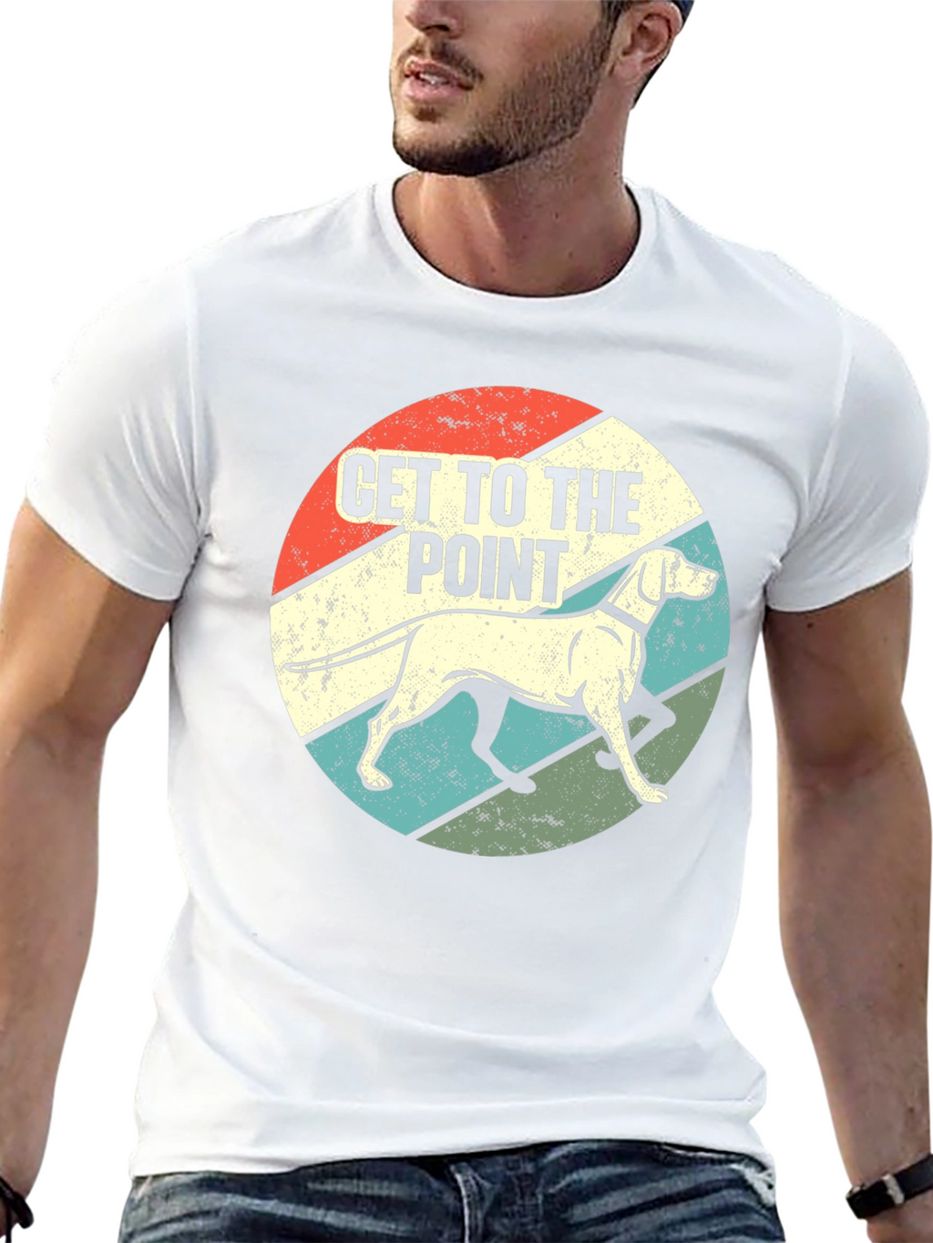 Get to the Point Dog Graphic T-Shirt